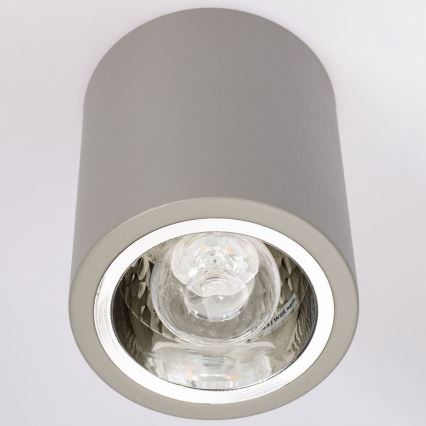 Spotlight JUPITER 1xE27/20W/230V diameter 9,8 cm grå