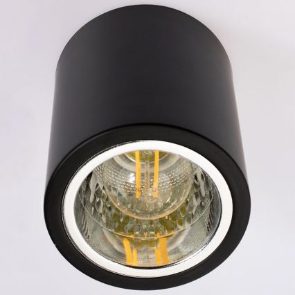 Spotlight JUPITER 1xE27/20W/230V diameter 9,8 cm svart