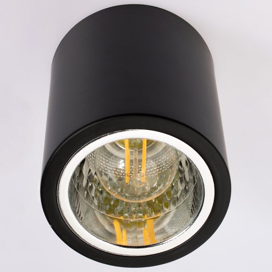 Spotlight JUPITER 1xE27/20W/230V diameter 9,8 cm svart
