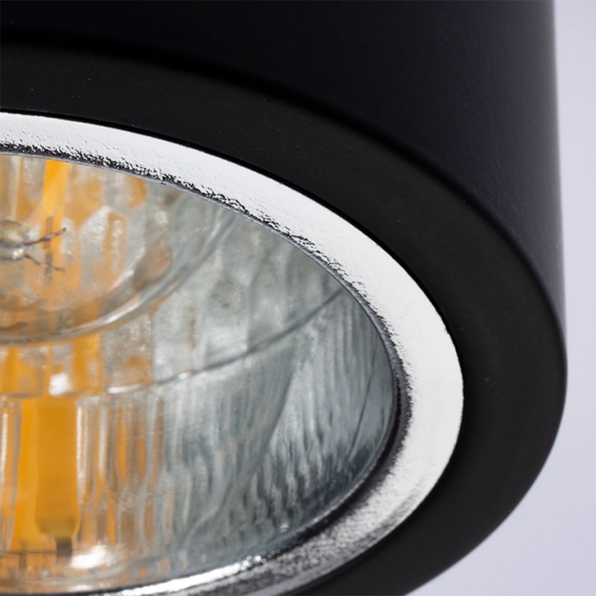 Spotlight JUPITER 1xE27/20W/230V diameter 9,8 cm svart