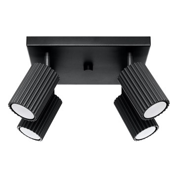 Spotlight KARBON 4xGU10/10W/230V svart