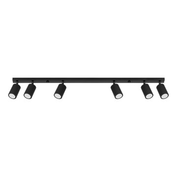 Spotlight KARBON 6xGU10/10W/230V svart