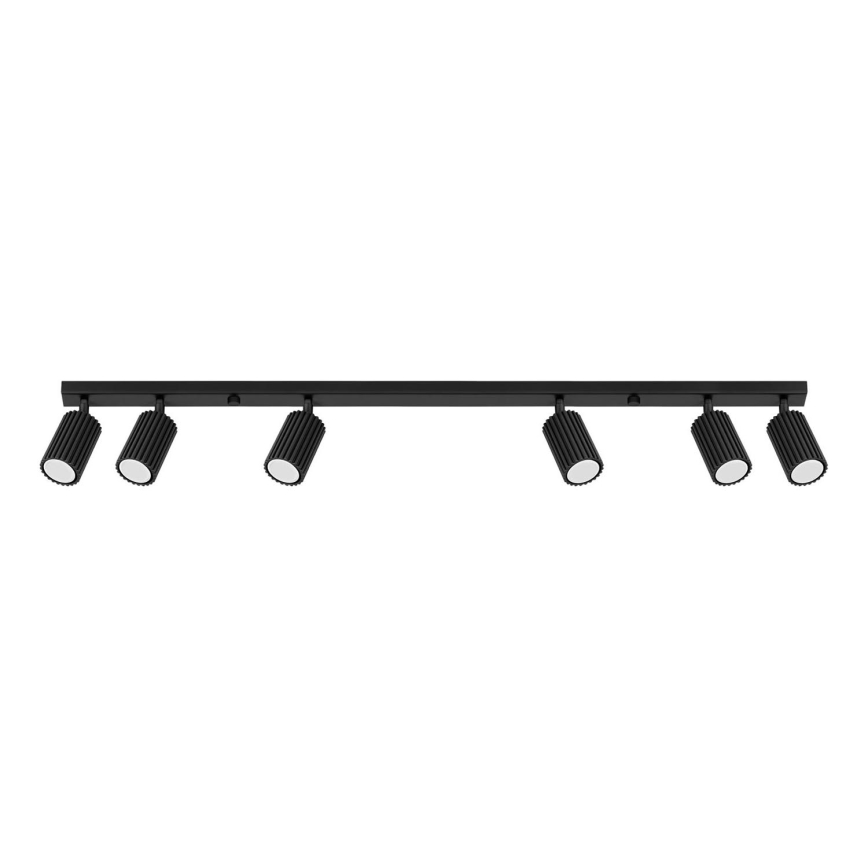 Spotlight KARBON 6xGU10/10W/230V svart