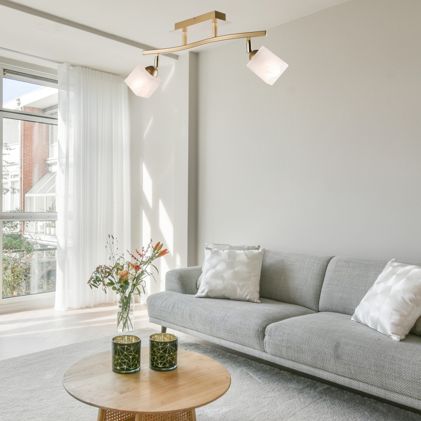 Spotlight KLARA 2xE14/40W/230V guld