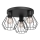 Spotlight LETI 3xE27/15W/230V svart
