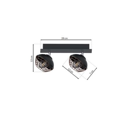 Spotlight LOGAN 2xE14/40W/230V
