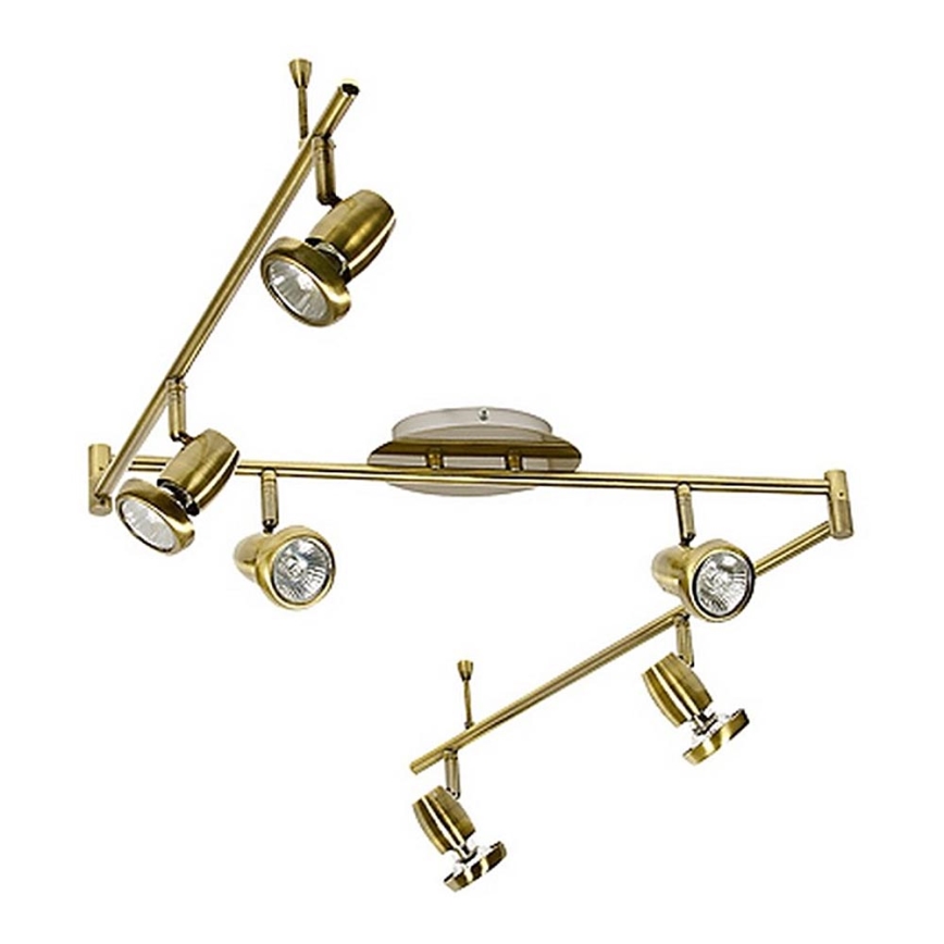 Spotlight LOTOS 6xGU10/50W/230V gyllene
