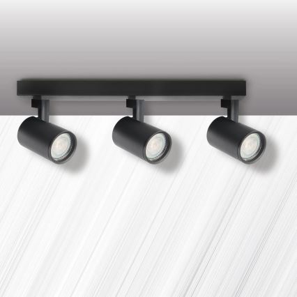 Spotlight LYNX 3xGU10/10W/230V svart