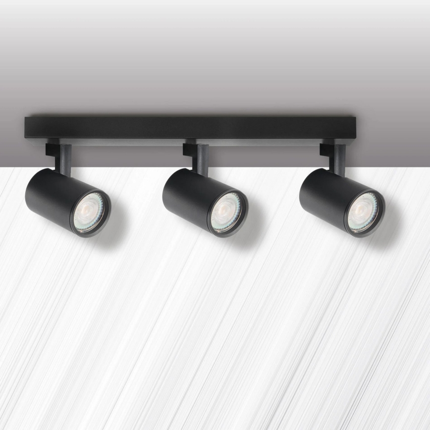 Spotlight LYNX 3xGU10/10W/230V svart