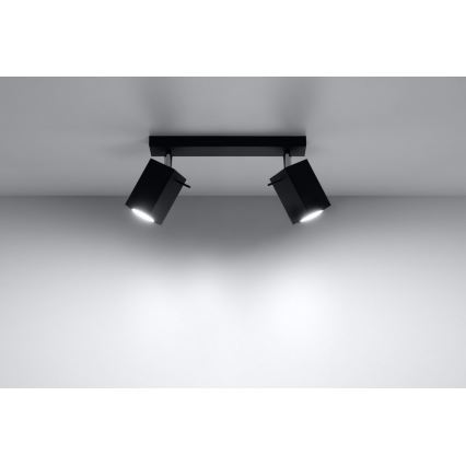 Spotlight MERIDA 2 2xGU10/40W/230V svart