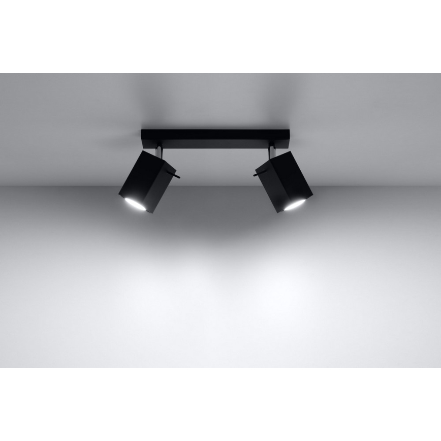 Spotlight MERIDA 2 2xGU10/40W/230V svart