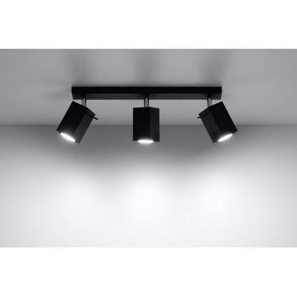 Spotlight MERIDA 3 3xGU10/40W/230V svart