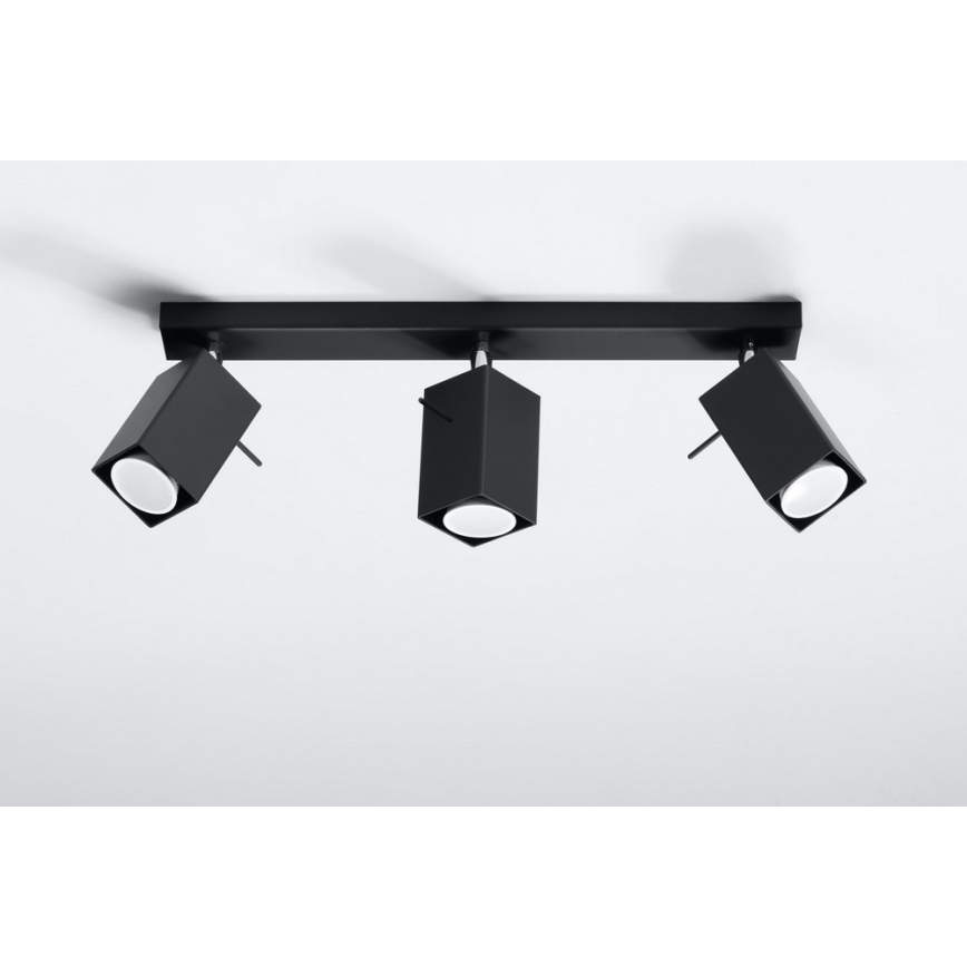 Spotlight MERIDA 3 3xGU10/40W/230V svart