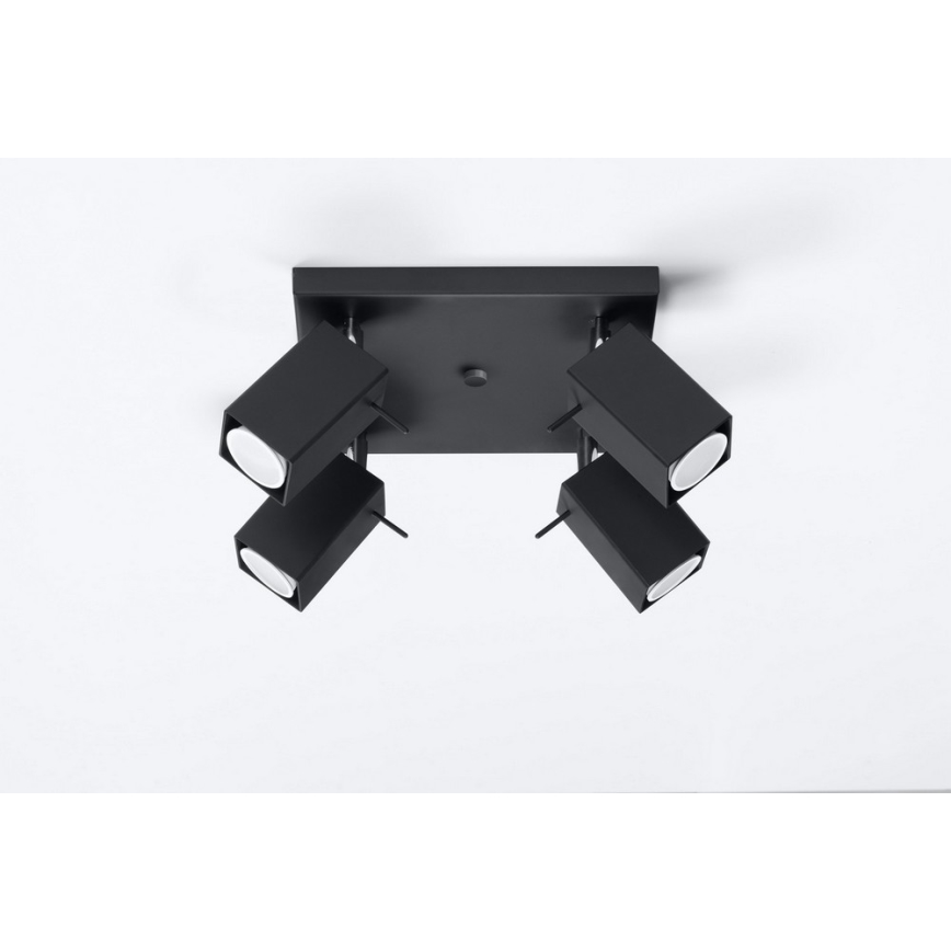Spotlight MERIDA 4 4xGU10/40W/230V svart