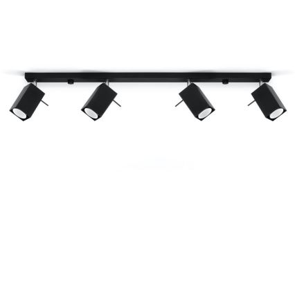Spotlight MERIDA 4xGU10/40W/230V svart