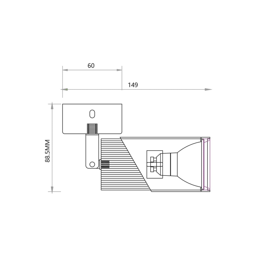 Spotlight NEO 1xGU10/8W/230V svart/guld
