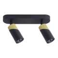 Spotlight NEO 2xGU10/8W/230V svart/guld