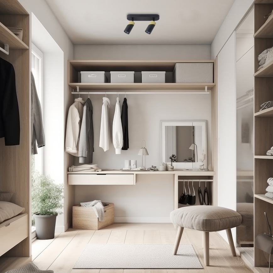 Spotlight NEO 2xGU10/8W/230V svart/guld
