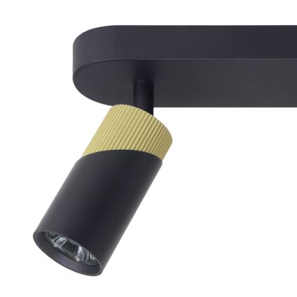 Spotlight NEO 2xGU10/8W/230V svart/guld