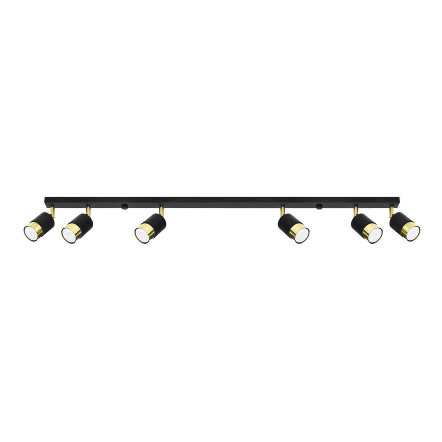 Spotlight  NERO 6xGU10/40W/230V svart /gyllene