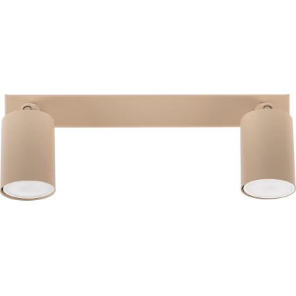 Spotlight NEX 2xGU10/10W/230V beige