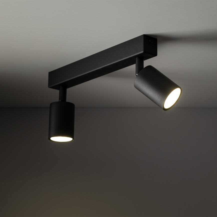 Spotlight NEX 2xGU10/10W/230V svart