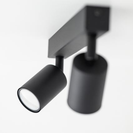 Spotlight NEX 2xGU10/10W/230V svart