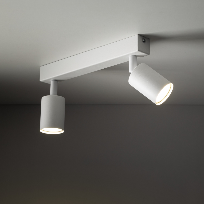 Spotlight NEX 2xGU10/10W/230V vit