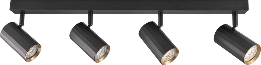 Spotlight NICEA 4xGU10/10W/230V svart