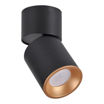 Spotlight NIXA 1xGU10/10W/230V svart/guld