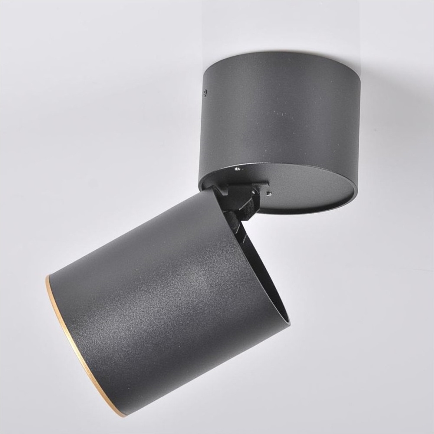 Spotlight NIXA 1xGU10/10W/230V svart/guld