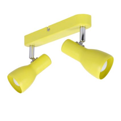 Spotlight PICARDO 2xE14/40W/230V gul