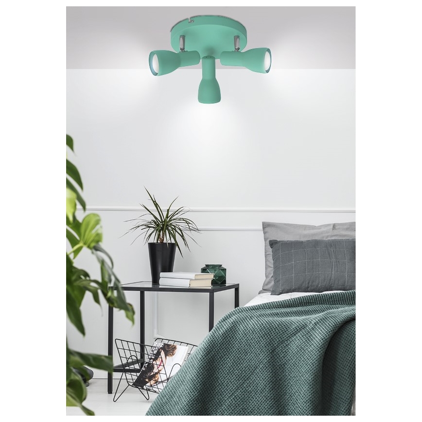 Spotlight PICARDO 3xE14/40W/230V turkos
