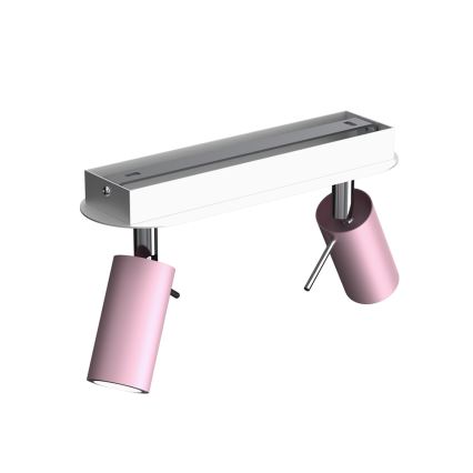 Spotlight  PRESTON 2xGU10/40W/230V rosa