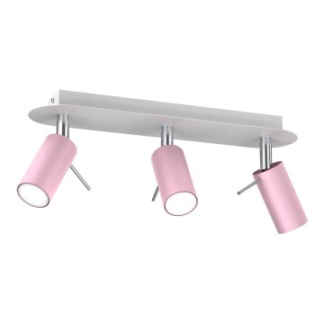 Spotlight  PRESTON 3xGU10/40W/230V rosa