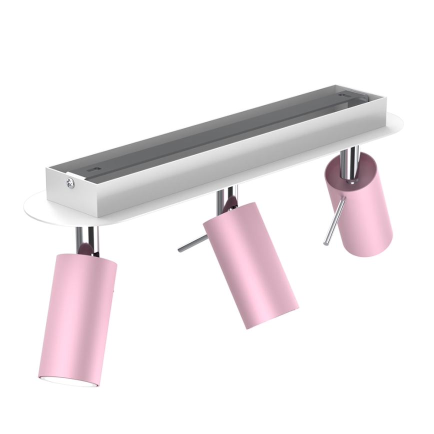 Spotlight  PRESTON 3xGU10/40W/230V rosa