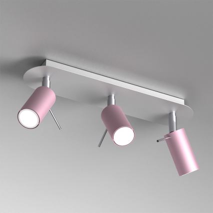 Spotlight  PRESTON 3xGU10/40W/230V rosa