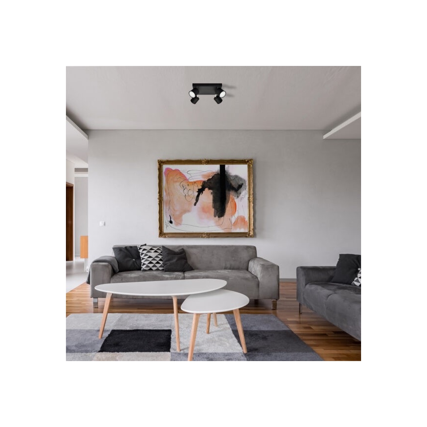 Spotlight PUNTA 4xGX53/10W/230V svart