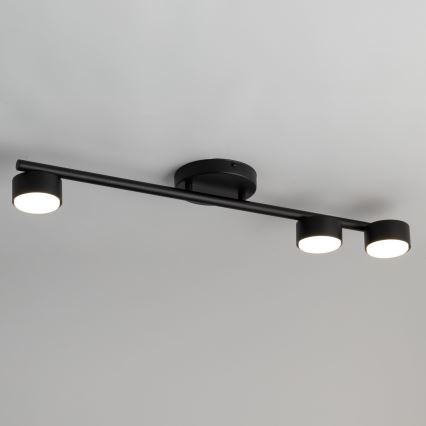 Spotlight PUNTO 3xGX53/12W/230V svart