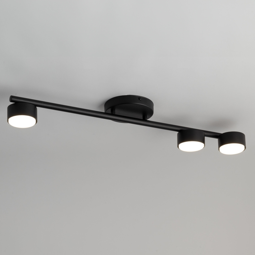 Spotlight PUNTO 3xGX53/12W/230V svart
