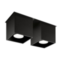 Spotlight QUAD 2 2xGU10/40W/230V svart