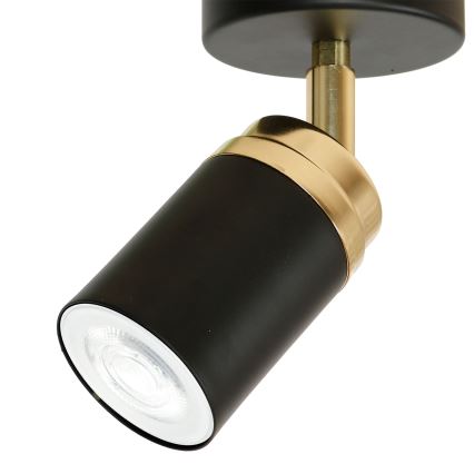 Spotlight RENO 1xGU10/8W/230V svart/guld