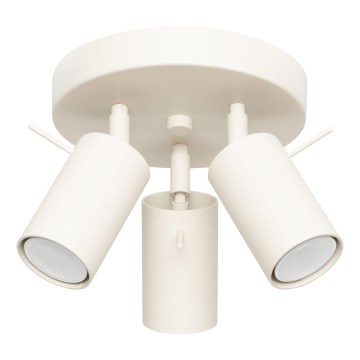 Spotlight RING 3xGU10/10W/230V grädde