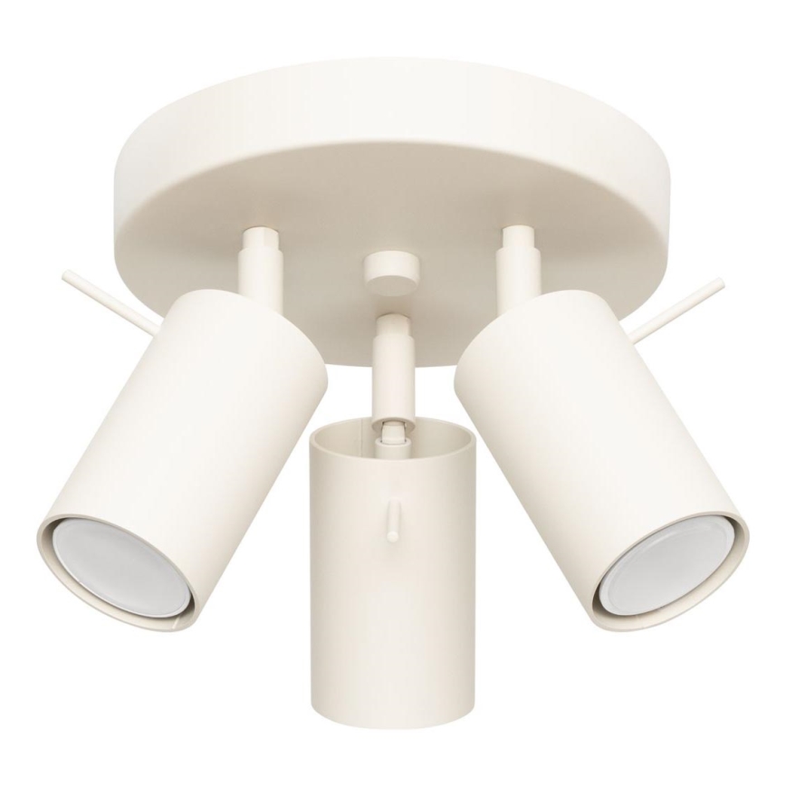 Spotlight RING 3xGU10/10W/230V grädde
