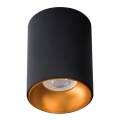 Spotlight RITI 1xGU10/10W/230V svart/guld
