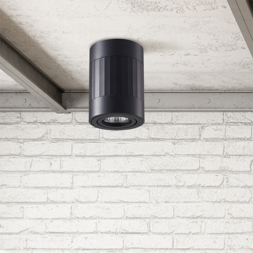Spotlight RUBIN 1xGU10/10W/230V svart