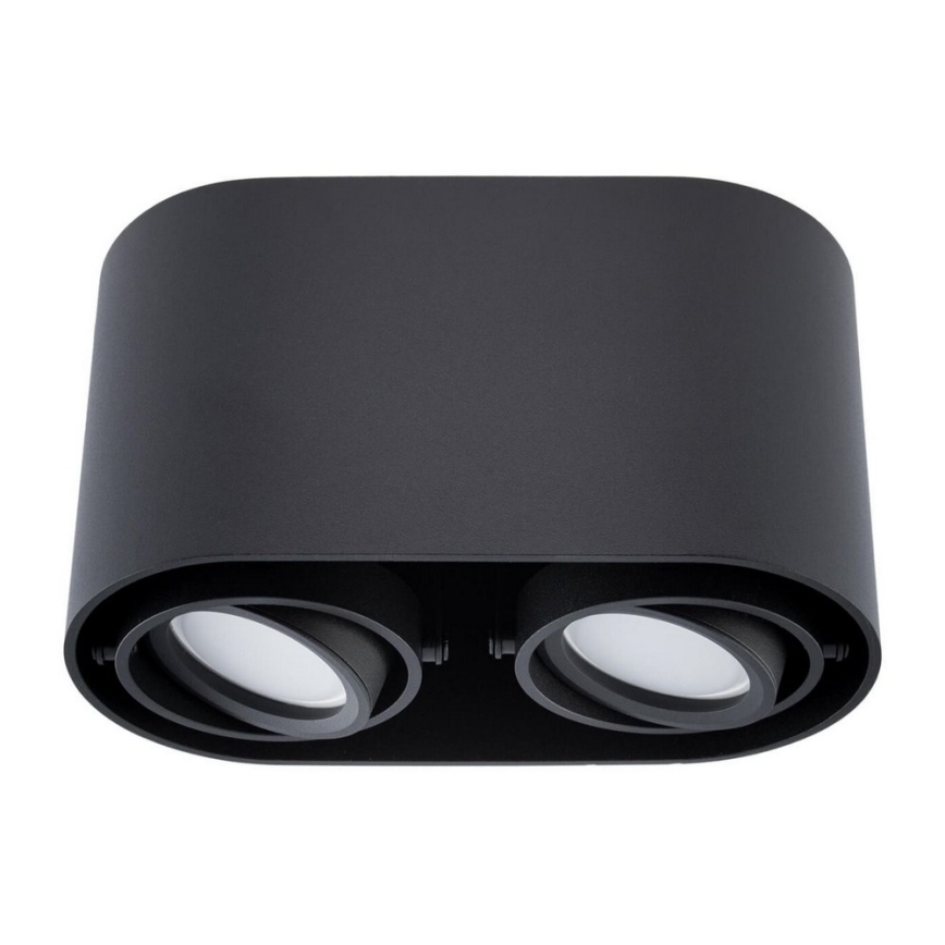 Spotlight SIROK 2xGU10/30W/230V svart