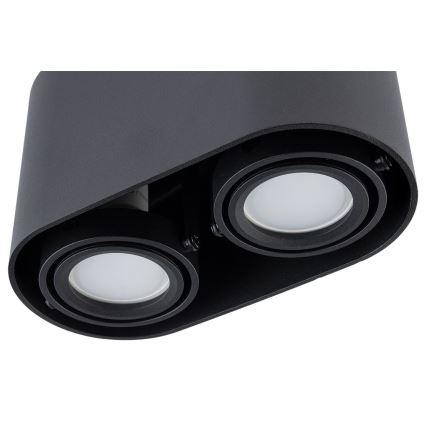 Spotlight SIROK 2xGU10/30W/230V svart