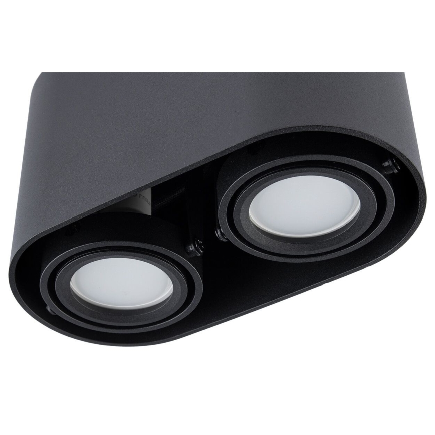 Spotlight SIROK 2xGU10/30W/230V svart