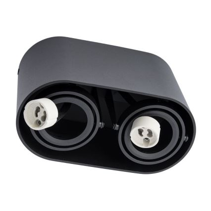 Spotlight SIROK 2xGU10/30W/230V svart